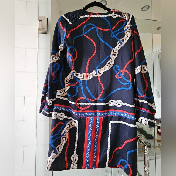 Zara Nautical Chain Print Blouse - Size S - Picture 6 of 9